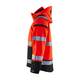 BLÅKLÄDER Highvis kuoritakki huomiopunainen/musta